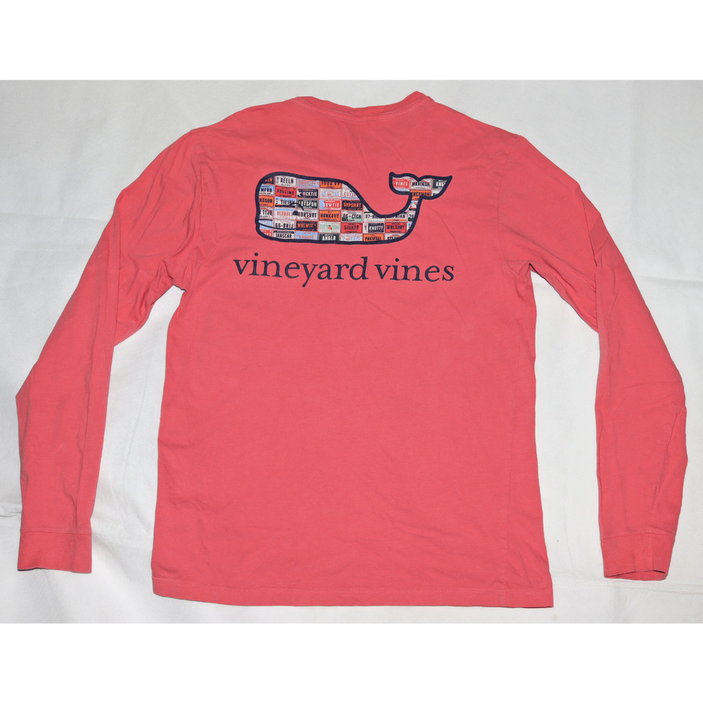 Vineyard Vines Long Sleeve Crew Neck Whale Logo T Shirt Size XS